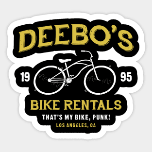 deebo's bike rentals Sticker